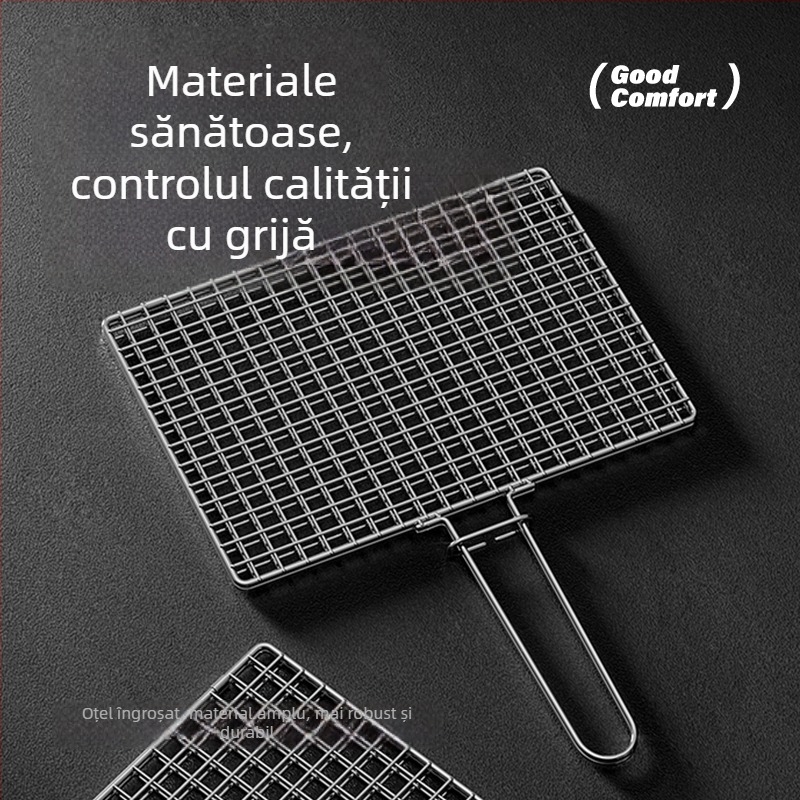 Cleme din oțel inoxidabil pentru pește și plasă de grătar, mare dimensiune, pentru pește și legume
