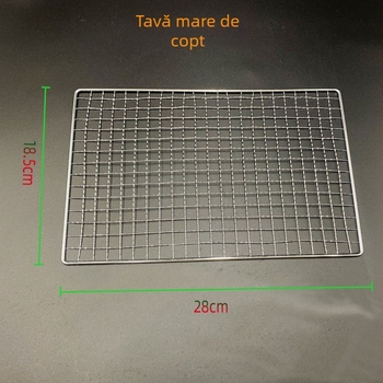 Plasă galvanizată pentru grătar, exterior – plasă dreptunghiulară din sârmă pentru frigărui