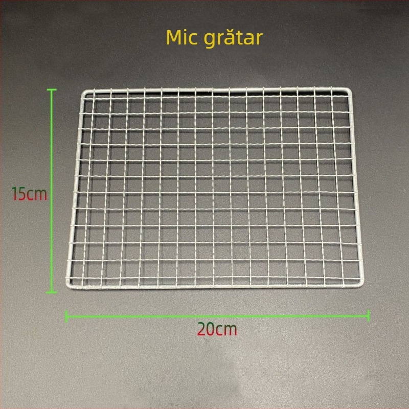 Plasă galvanizată pentru grătar, exterior – plasă dreptunghiulară din sârmă pentru frigărui