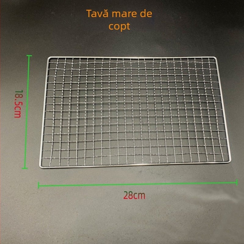Plasă galvanizată pentru grătar, exterior – plasă dreptunghiulară din sârmă pentru frigărui