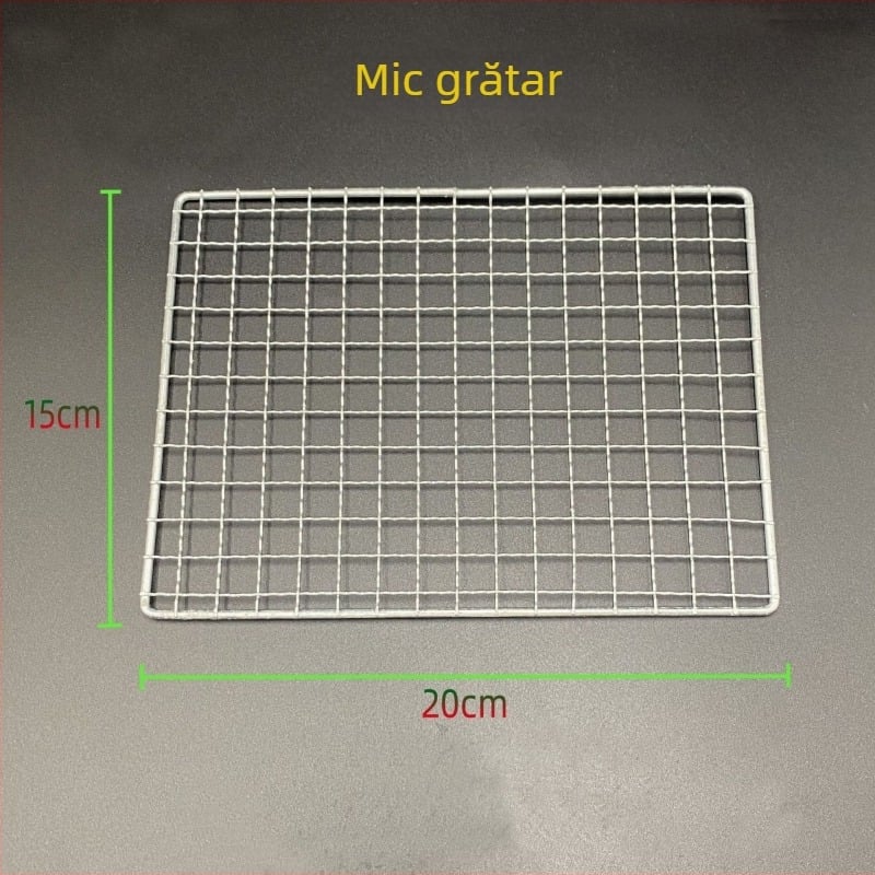 Plasă galvanizată pentru grătar, exterior – plasă dreptunghiulară din sârmă pentru frigărui