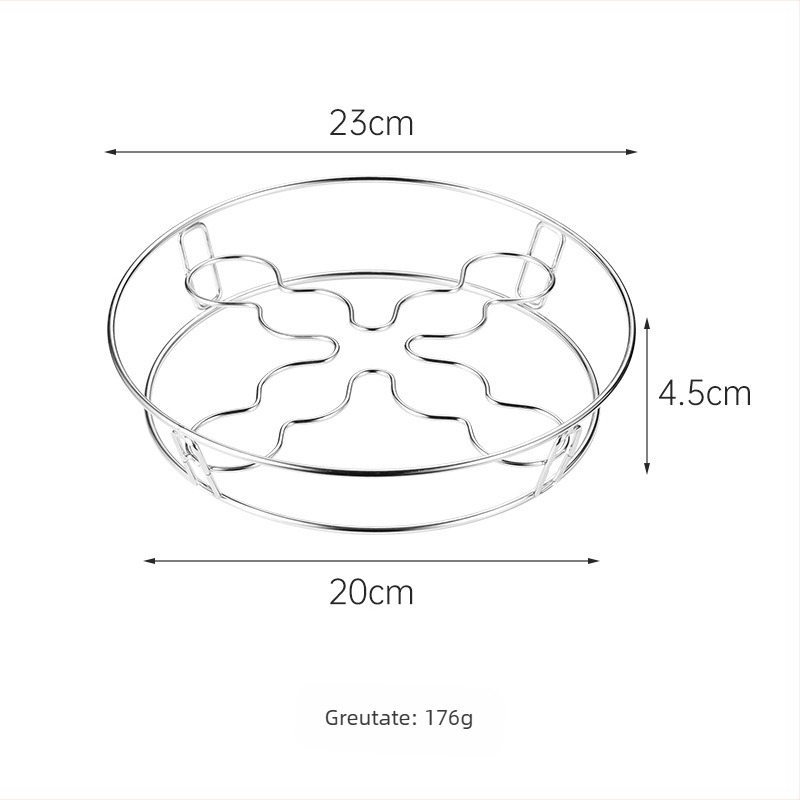 Set de abur din oțel inoxidabil pentru bucătărie: suport pentru oală, covoraș pentru oală, grilă de abur, dispozitiv pentru aburirea ouălor, protecție împotriva arsurilor, izolație termică, multifuncțional