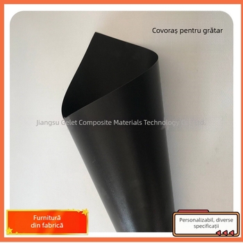 Covoraș de grătar din fibră de sticlă, cu strat PTFE, antiaderent, rezistent la temperaturi înalte până la 260°C, lavabil, culoare cupru-negru-auriu