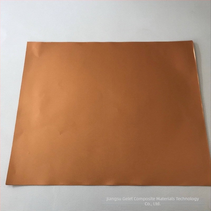 Covoraș de grătar din fibră de sticlă, cu strat PTFE, antiaderent, rezistent la temperaturi înalte până la 260°C, lavabil, culoare cupru-negru-auriu