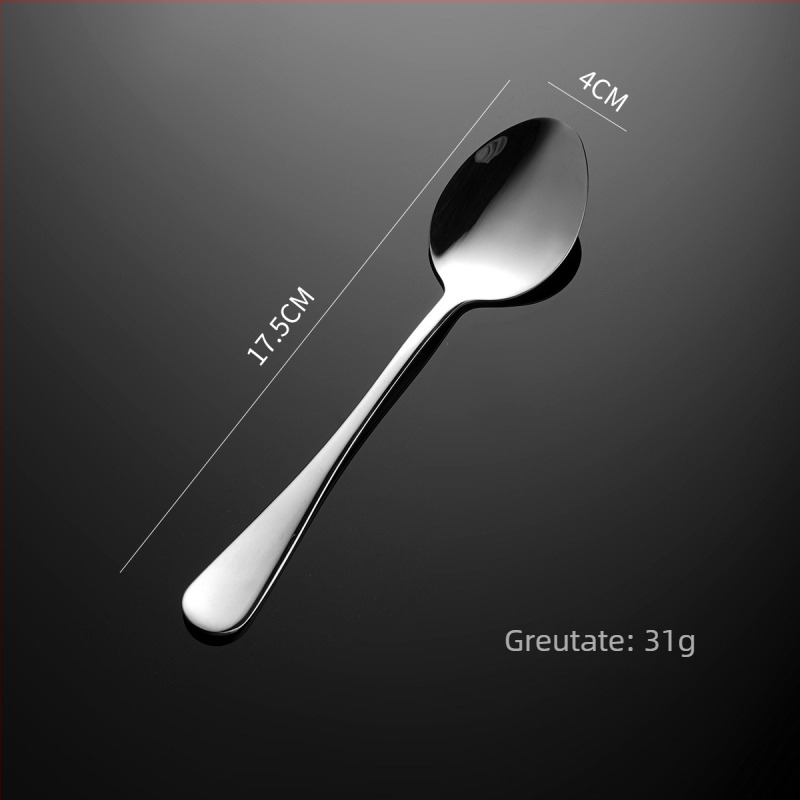 Set tacâmuri din oțel inoxidabil 304, seria 1010: cuțite și furci, cuțit și furcă pentru friptură, lingură de desert și linguriță de cafea