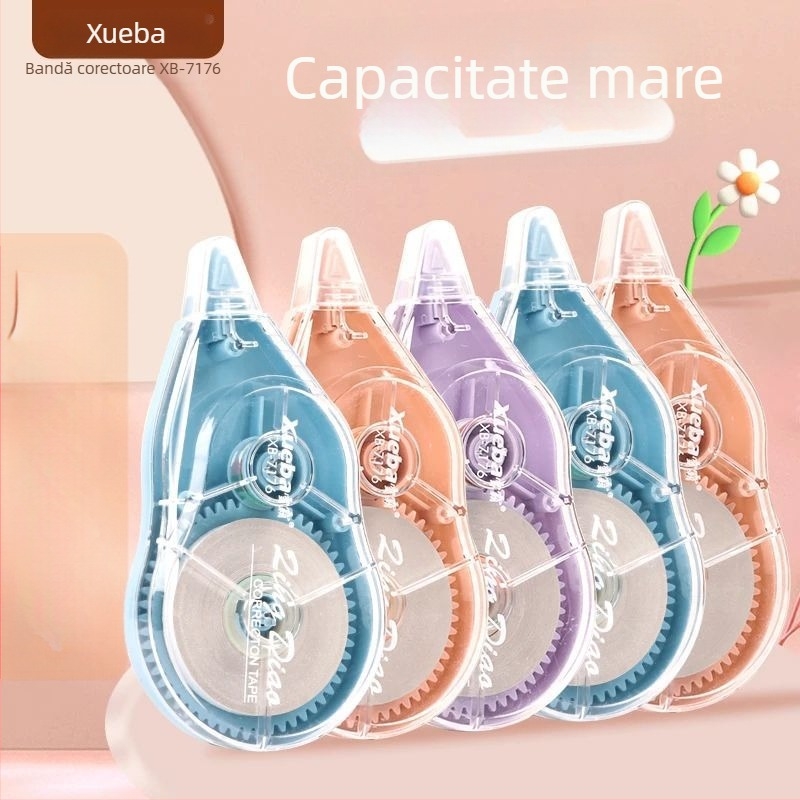 Bandă de corecție Xueba, 30 m, capacitate mare, pentru elevi și birou, netedă, en gros