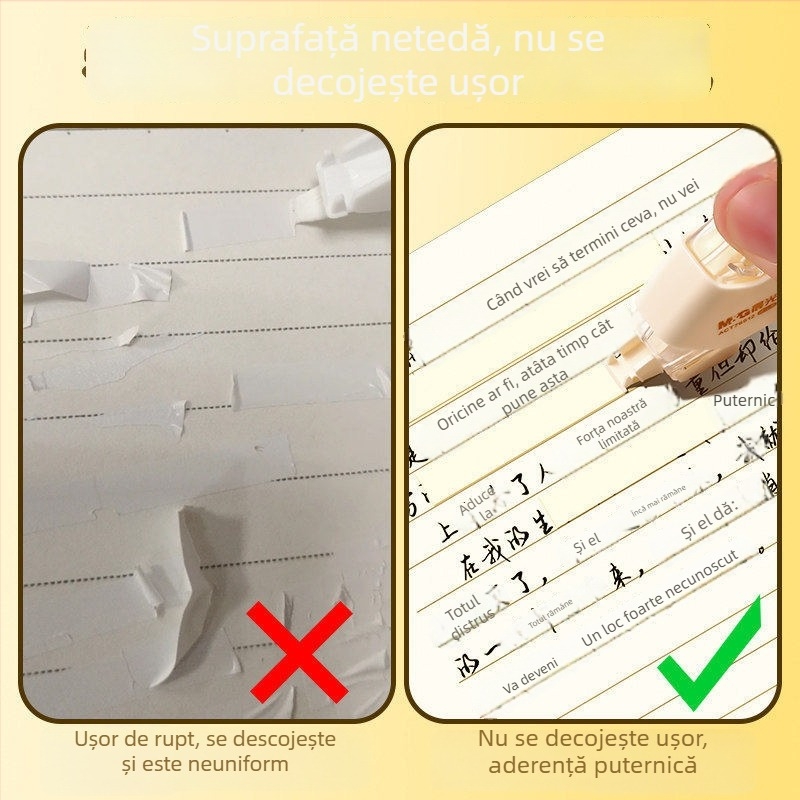 Bandă corecție M&G Morning, invizibilă, bej, capacitate mare, 20.3 m, durabilă, design elegant