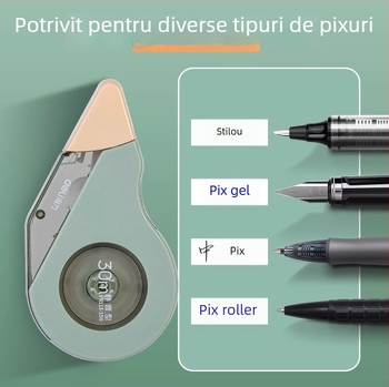 Bandă corectoare Deli, durabilă, silențioasă, cu capacitate mare, carcasă dublă, pachet accesibil, bandă lină și continuă