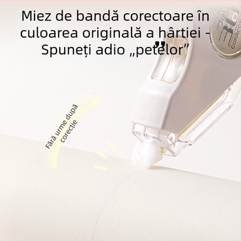 Deli 71551B bandă corectoare silențioasă, pachet pentru elevi cu capacitate mare, articole de papetărie