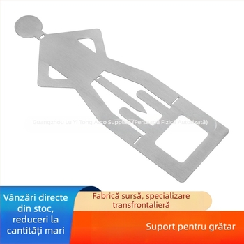 Suport din oțel inoxidabil pentru cârnați la grătar, formă umanoidă pentru exterior
