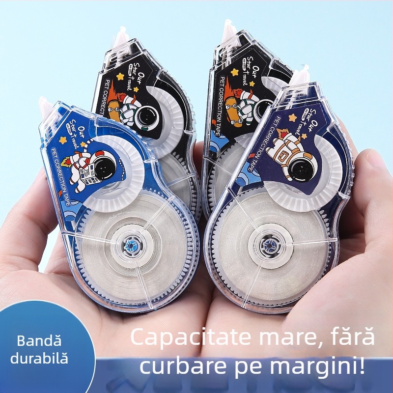 Bandă corectoare roșie Yiduhong, unisex, 30 m pe rolă, 6 bucăți (180 m în total), Durabilă și netedă, Model 275-276
