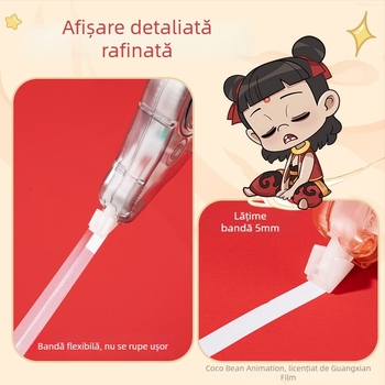 Deli Nz102 Serie bandă corectoare (set), design silențios, desen animat drăguț, papetărie