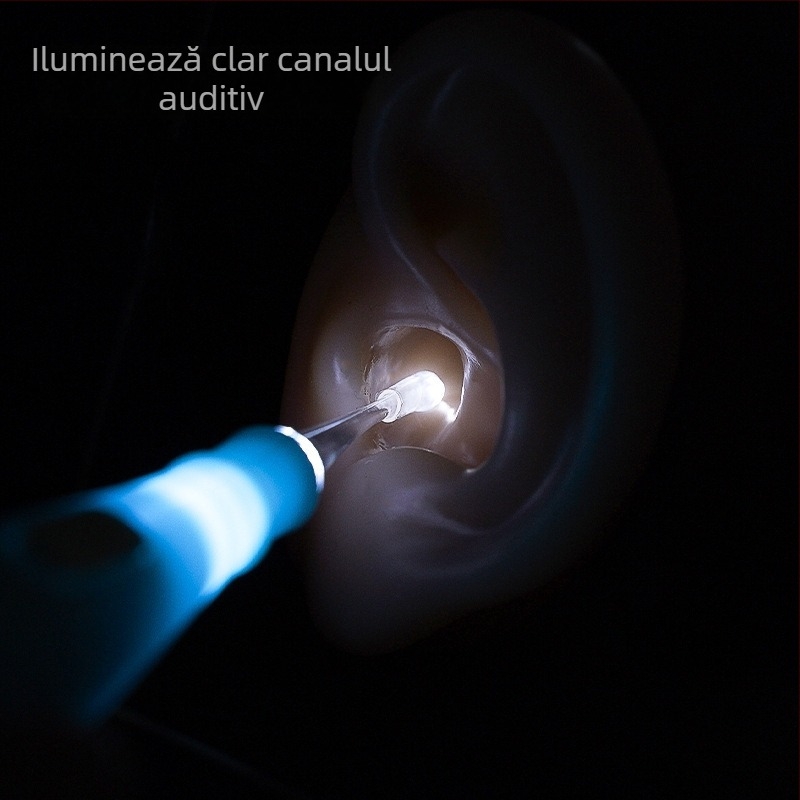 Set de bețișoare pentru urechi cu lumină pentru copii și adulți – instrument de îndepărtare a cerumenului