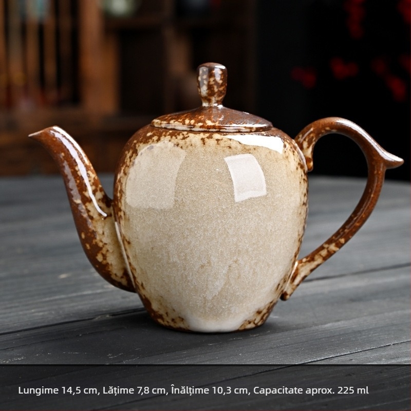Cească de ceai din ceramică cu aspect de lemn ars, motiv frumusețe din Opera din Beijing, ceașcă mare, cadou personalizabil