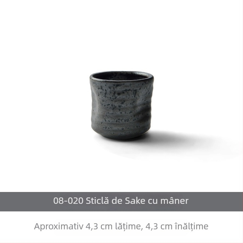 Set din porțelan pentru sake cu cană și pahare în stil Izakaya, dispenser de porții