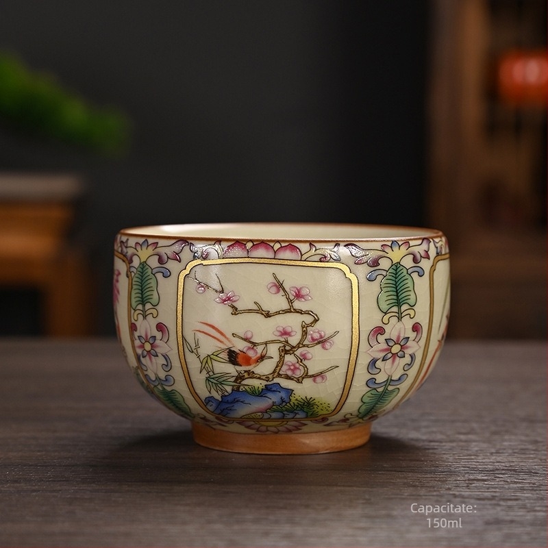 Cană de ceai Ru Kiln cu email, ceașcă de degustare a ceaiului, cană gazdă și oaspete, cană personală, cadou ceramic memorabil
