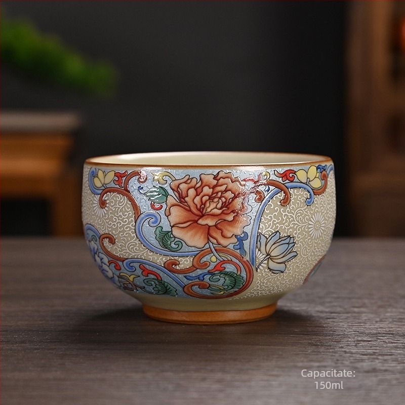 Cană de ceai Ru Kiln cu email, ceașcă de degustare a ceaiului, cană gazdă și oaspete, cană personală, cadou ceramic memorabil