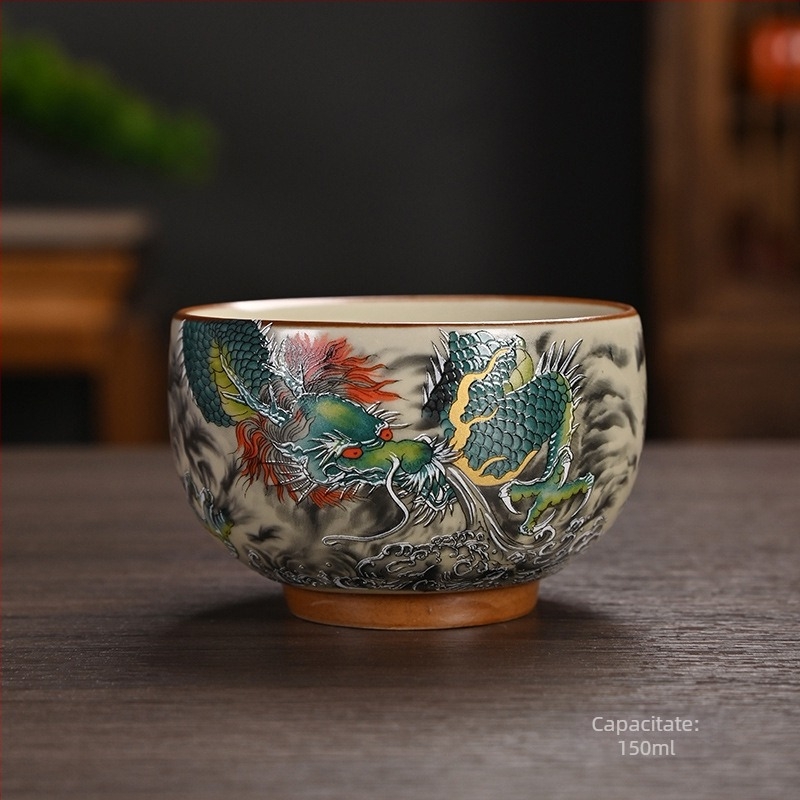 Cană de ceai Ru Kiln cu email, ceașcă de degustare a ceaiului, cană gazdă și oaspete, cană personală, cadou ceramic memorabil
