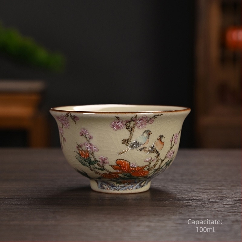Cană de ceai Ru Kiln cu email, ceașcă de degustare a ceaiului, cană gazdă și oaspete, cană personală, cadou ceramic memorabil
