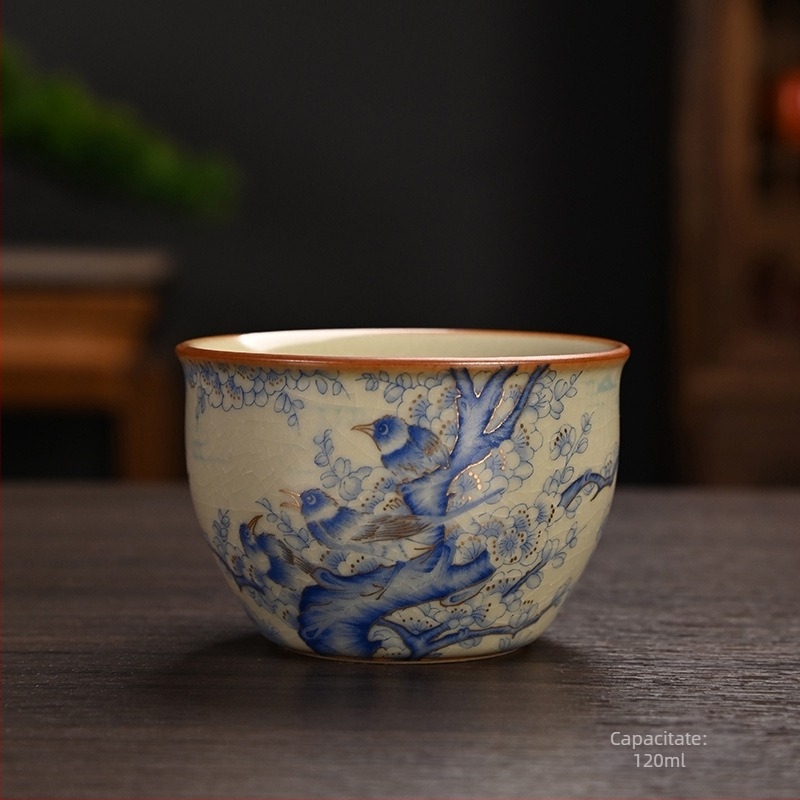 Cană de ceai Ru Kiln cu email, ceașcă de degustare a ceaiului, cană gazdă și oaspete, cană personală, cadou ceramic memorabil