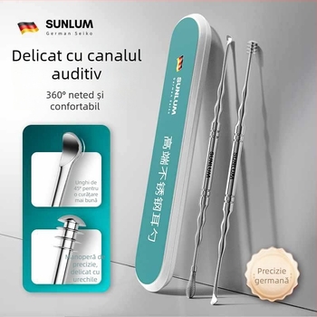 Lingură din oțel inoxidabil pentru curățarea urechilor, pentru adulți