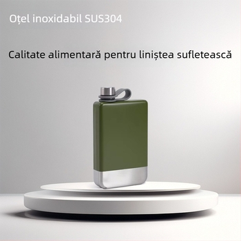 Recipient portabil pentru vin din oțel inoxidabil 304, pătrat, finisaj vopsit