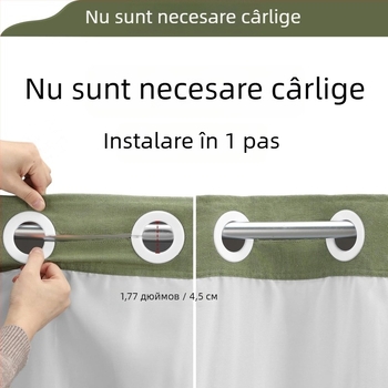 Perdea de duș din poliester, cu dublu strat, cu inel mare, impermeabilă, despărțire uscat-umed în baie