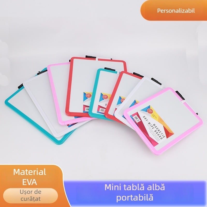 Tablă albă pentru notițe și desene, pentru copii — ștergere facilă, scriere lină