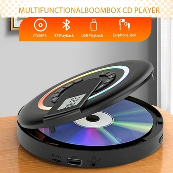 CD player cu difuzor Bluetooth, MP3, repetor de limbă engleză, player pentru albume, model Cd-36