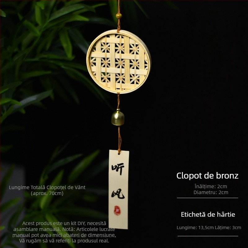 Clopoțel de vânt cu o sută binecuvântări – DIY binecuvântări scrise de mână, pandantiv creativ, kit cu materiale