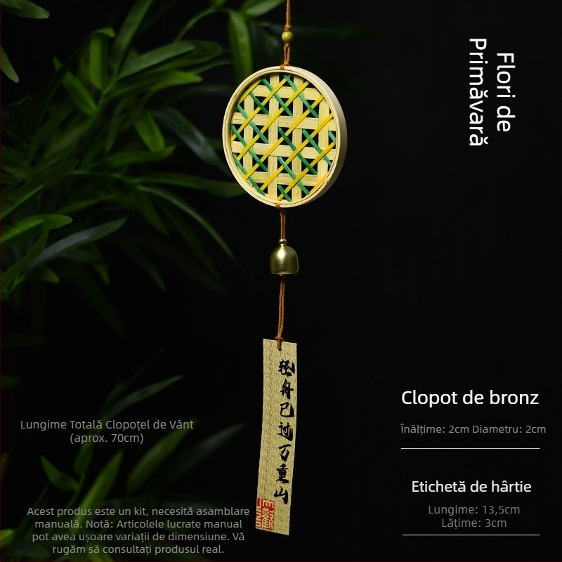 Clopoțel de vânt cu o sută binecuvântări – DIY binecuvântări scrise de mână, pandantiv creativ, kit cu materiale