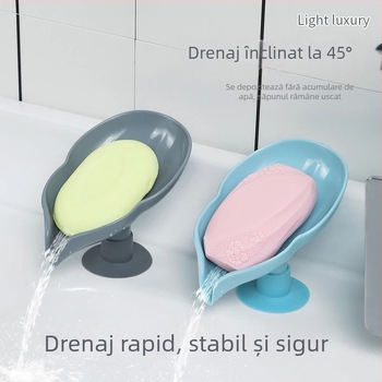Suport pentru săpun cu formă de frunză pentru baie