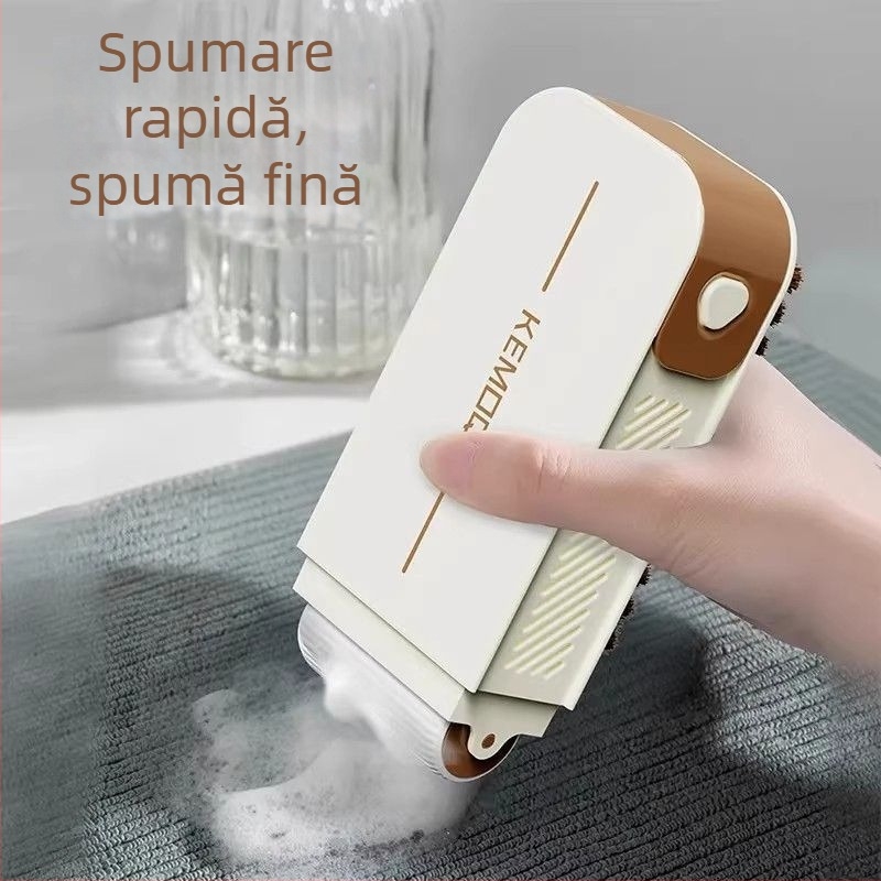 Dispenser multifuncțional de săpun spumant, cu perie și rolă, recipient antiderapant pentru spălarea de uz casnic