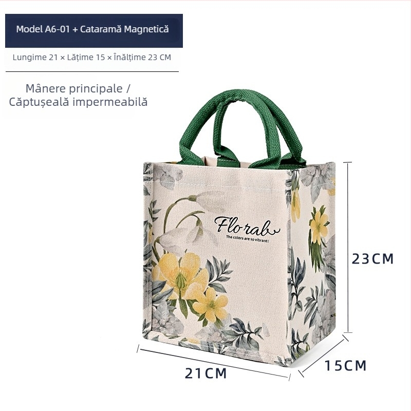Geantă tote din pânză cu logo personalizat și imprimare