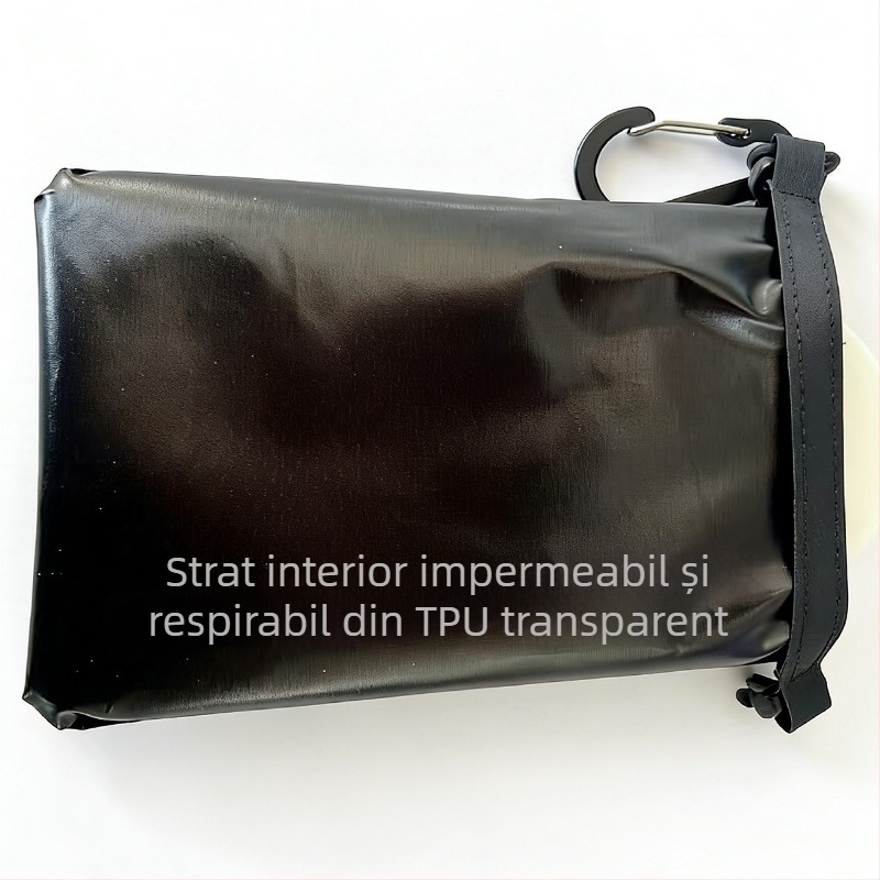 Sac de săpun impermeabil, uscare rapidă, din TPU nylon, cutie de săpun portabil pentru baie și drumeții în aer liber