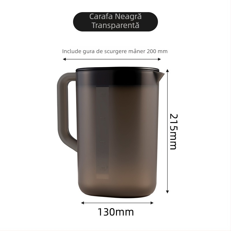 Cană de apă rece, cu capacitate mare, pentru uz casnic, recipient din plastic pentru apă, ceainic pentru infuzie la rece