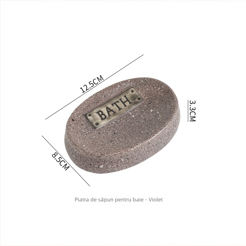 Sapunieră ceramică premium, cu canelură și design fără găuri, pentru baie acasă și pensiuni.