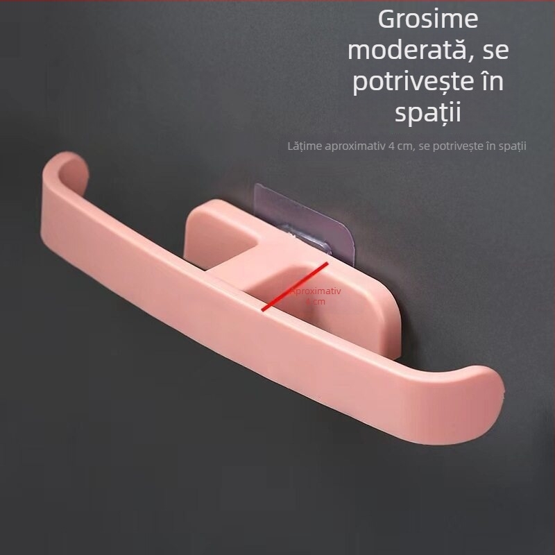 Raft de perete pentru papuci, montaj fără găuri, baie, organizator simplu pentru hol