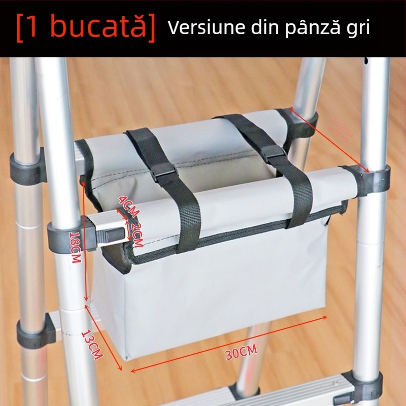 Geantă de unelte pentru scară în formă de A, cu scară telescopică, multifuncțională, durabilă și impermeabilă pentru uz casnic