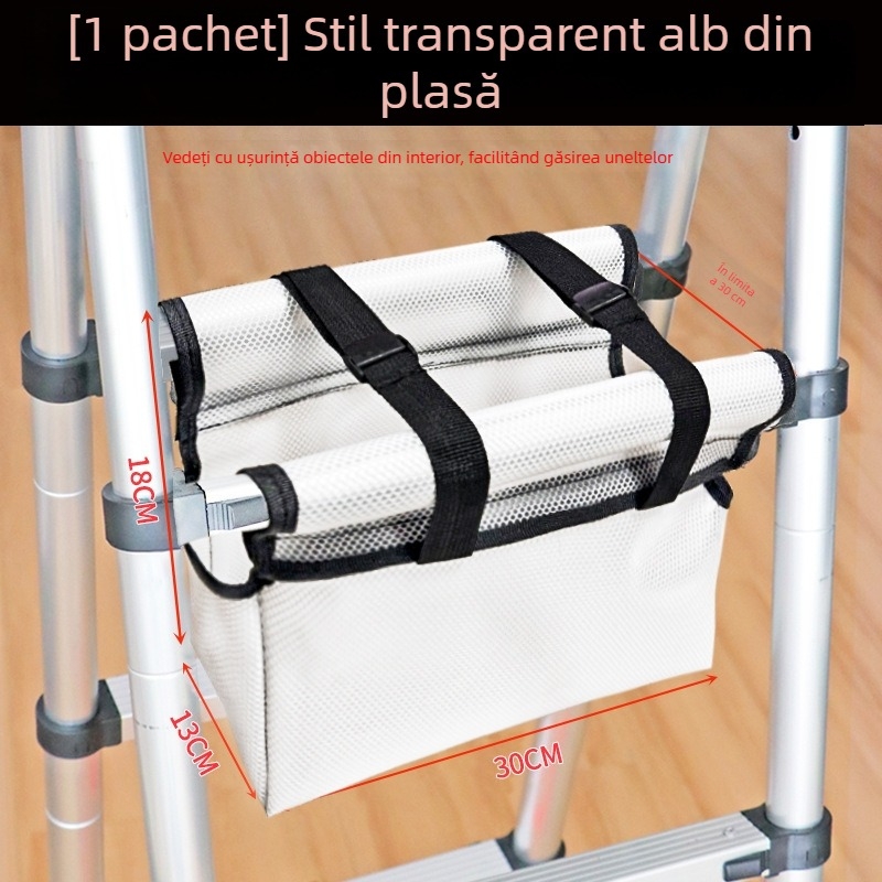Geantă de unelte pentru scară în formă de A, cu scară telescopică, multifuncțională, durabilă și impermeabilă pentru uz casnic