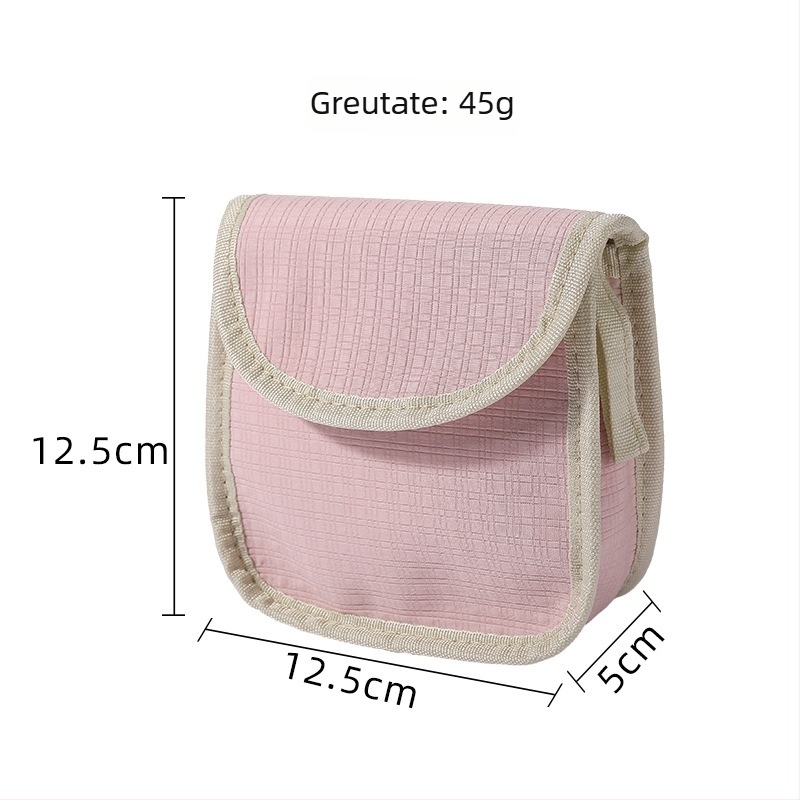 Geantă de depozitare pentru absorbante, culoare uni, stil minimalist, capacitate mare, pentru călătorii