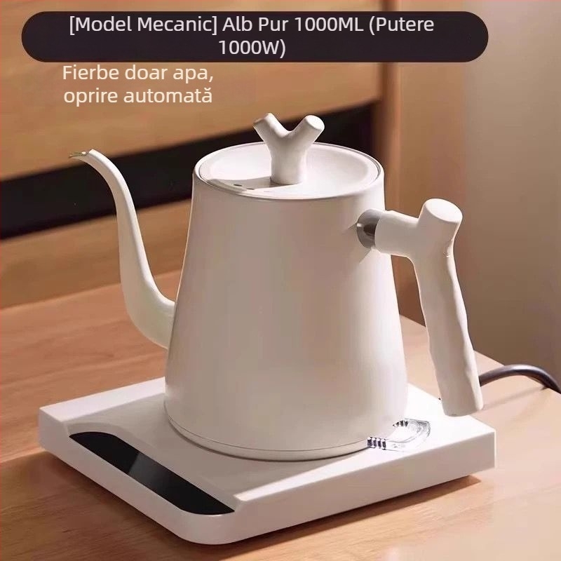 Cană electrică pentru cafea cu gât de lebădă, din oțel inoxidabil 304, control al temperaturii