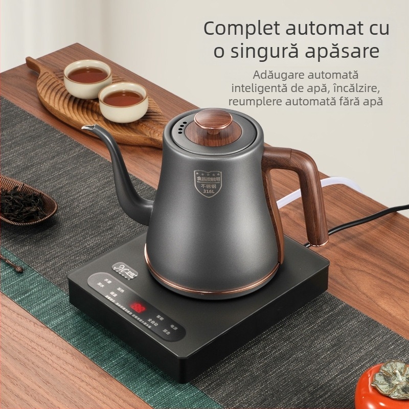 Ceainic electric inteligent, complet automat, cu masă de ceai integrată – sistem all-in-one pentru acasă