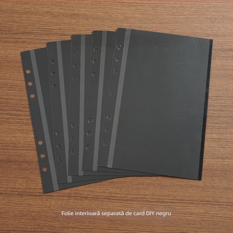 Album foto A5 laminat, autoadeziv, pentru colecţie DIY de carduri, album Polaroid, cu file detaşabile, capacitate mare, include stickere