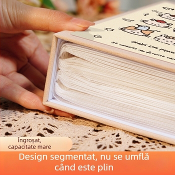 Album Polaroid de 3 inchi, 5 poze, album memorial pentru cupluri și copii, capacitate mare pentru familie, album de depozitare pentru carduri de 4 inchi, 6 poze