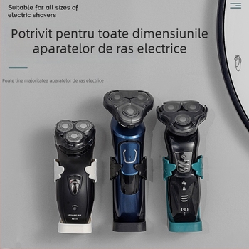 Raft de depozitare pentru ras și suport pentru periute, montaj fără găuri pentru baie, dulap de baie antibacterian și rezistent la mucegai