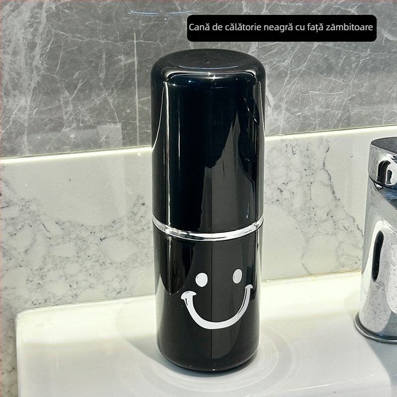 Suport pentru periuțe de dinți cu pahare de clătire și cutie de depozitare – pentru uz casnic, cămin studențesc și călătorii