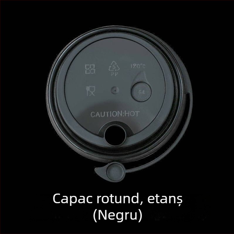 Pahar de hârtie gros, o singură utilizare, cu capac, pentru băuturi calde și reci, personalizare logo, cafea, ceai cu lapte și lapte de soia