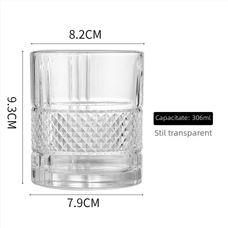 Pahare în stil european pentru bere și whisky, cu margine auriu, cristal lucrat manual, set de pahare pentru băuturi spirtoase