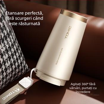 Temeike 500 ml cană de cafea din oțel inoxidabil 316 cu izolație, pentru birou și călătorii